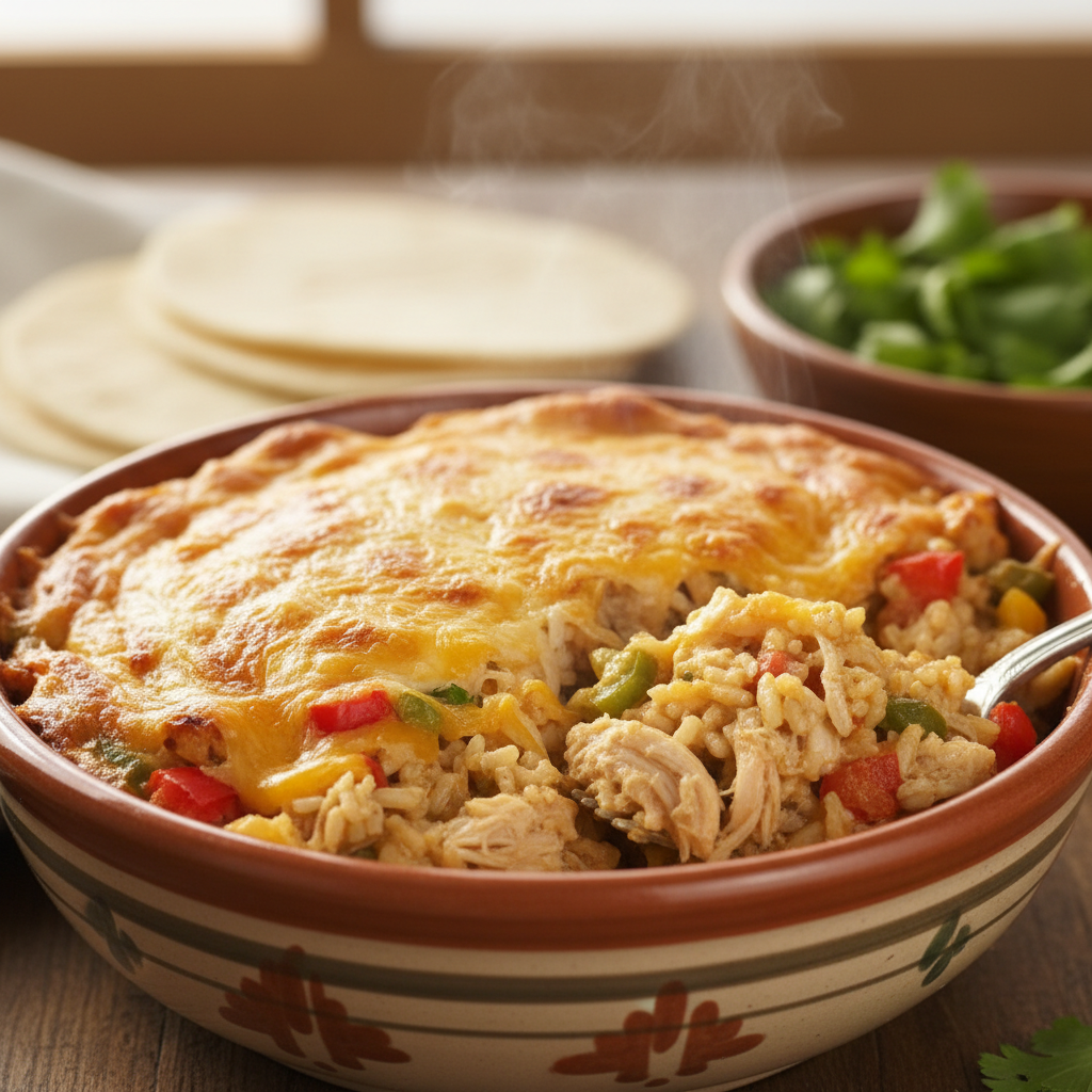 Fajita Chicken Casserole recipe