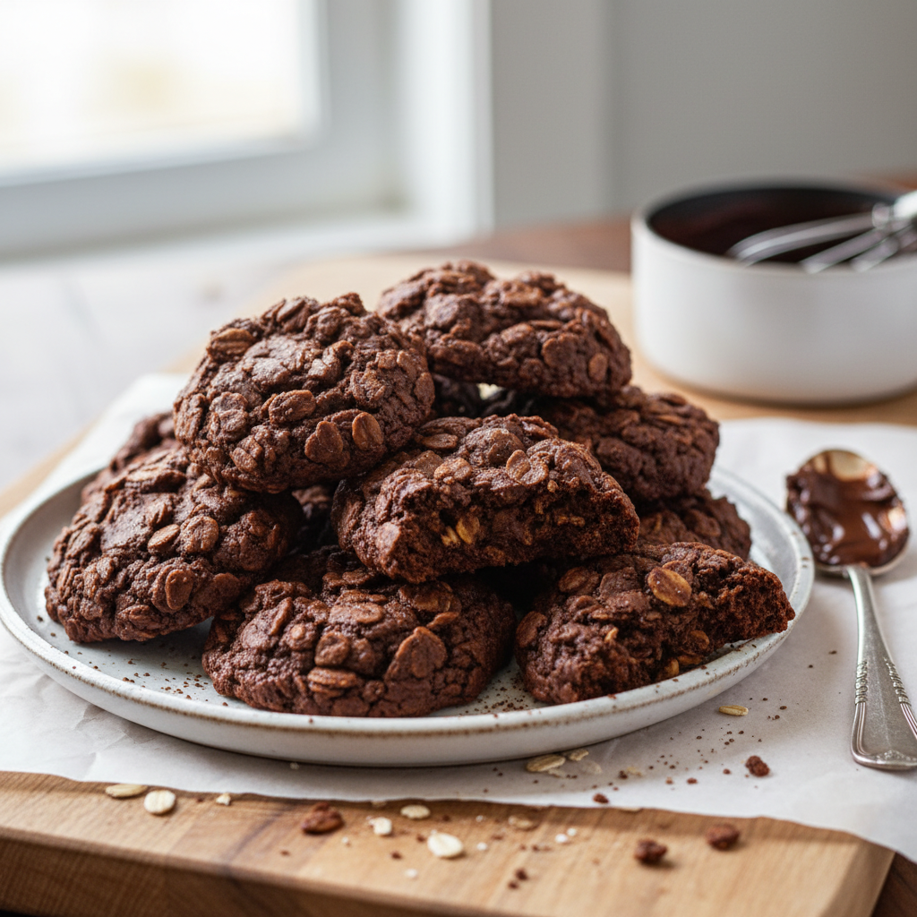 No-Bake Chocolate Oat Cookies recipe