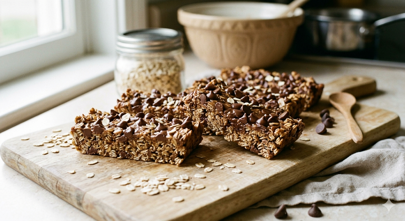 Chocolate Granola Bars recipe