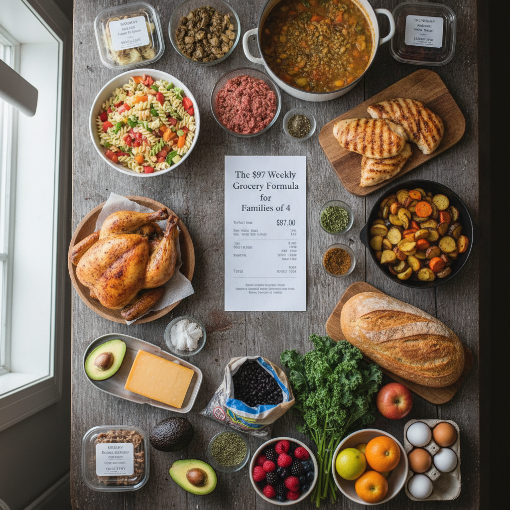 The $97 Weekly Grocery Formula for Families of 4