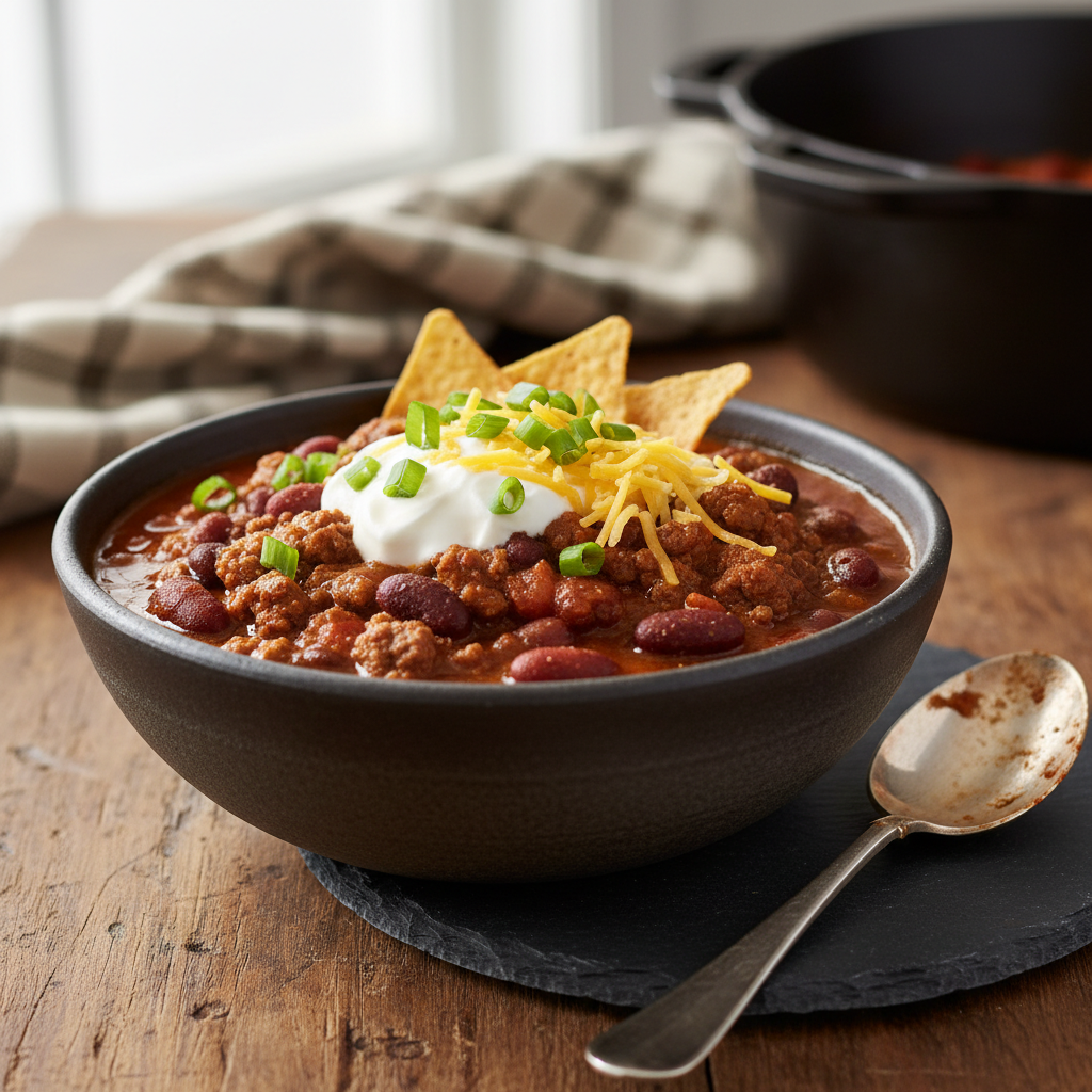 Smoky Beef and Bean Chili