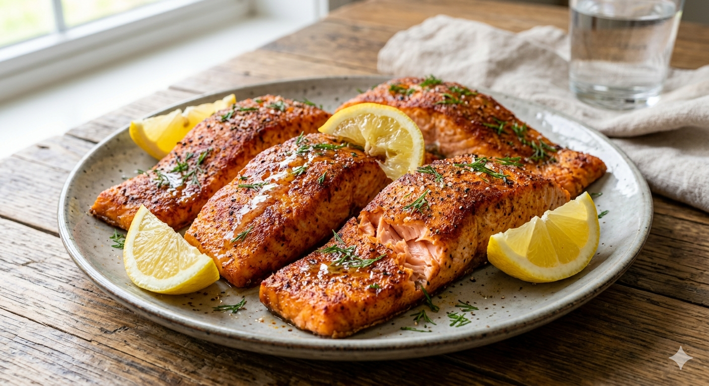 Air Fryer Salmon Fillets recipe