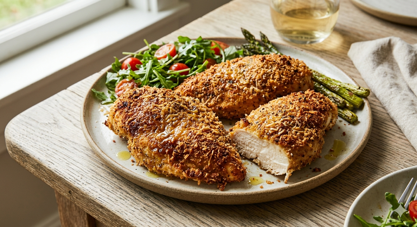 Baked Parmesan Crusted Chicken recipe